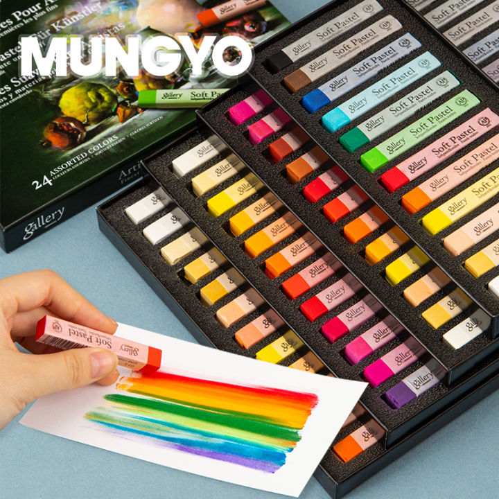 ชุดดินสอสีชอล์กสีพาสเทลสำหรับศิลปินอุปกรณ์วาดรูป12-24-36-48-72สี