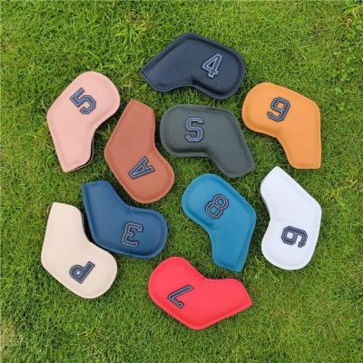 2023✙ Han edition oil paint and color digital golf clubs set rod head ball head protective cap set double-sided embroidery