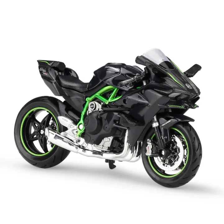 Motor Model for 1:18 Kawasaki Ninja H2R Iron Motorcycle Racing Alloy ...