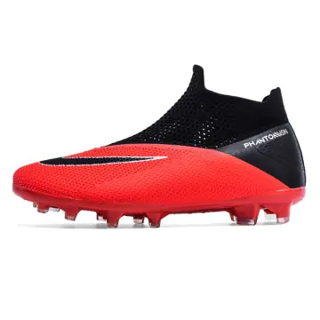 Men's High Ankle Soccer Cleats Youth High Top Turf Soccer Shoes