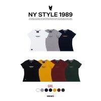 AEIOU เสื้อยืดทรงผู้หญิง Memo Supersoft Premium สกรีน NY STYLE สินค้าลิขสิทธิ์แท้  SM,SL