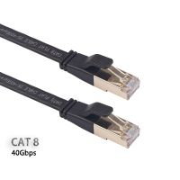 Cat 8 Ethernet Cable Cat 8 RJ45 Double Shielded Flat Network Cable High Speed Internet Cable 0.5/20M Network cable IN STOCK