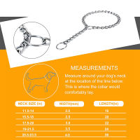 Gabe P Chain Dog Training Choke Collar Adjustable Stainless Steel Chain Slip Collar Dog Collars For Small Medium Large Dogs