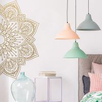 【LZ】✗✾❈  Large Mandala Vinyl Decals Wall Stickers For Home Rooms Decor Yoga Relex Room Wall Decal Sticker Bedroom Decor Wallpaper Mural