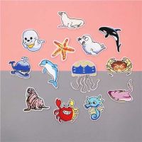 [COD] Sea life embroidery cloth stickers starfish killer dolphin manta ray hand account clothes patch