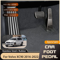 แป้นเหยียบรถยนต์สำหรับ Volvo XC90 2016 2017 2018 2019 2020 2021 2022สแตนเลสแผ่นเหยียบพักเท้ากันลื่น