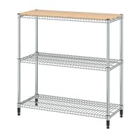 [สอบถามสต๊อคก่อนสั่งซื้อนะคะ!] IKEA OMAR อูมาร์ ชั้นวางของ 1 ชุด, ไม้ไผ่, 92x36x94 ซม. อิเกีย ของแท้100%