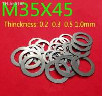 ❁✣ 10PCS M35 flat Thin washer shim 0.2mm 0.3mm 0.5mm 1mm 304 Stainless Steel Ultra-thin Flat Washer Gasket Adjustment washer