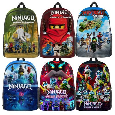 Ninja School Backpack for Children 3D Schoolbag Cute Cartoon Travel School Bags for Teenage Boys Mochila