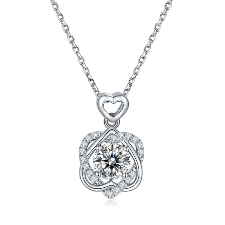 oevas-100-925-sterling-silver-real-1-carat-moissanite-pendant-necklace-for-women-sparkling-wedding-party-fine-jewelry-wholesale