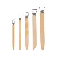 5Pcs/Lot Professional Bamboo Polymer Clay Tools Pottery Ceramic Scraper Blank Trimming Knife Modeling Carved Sludge Sculpture Tools