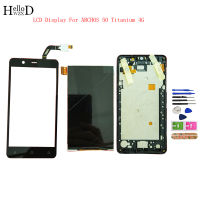 ORIGINAL Mobile LCD Display For ARCHOS 50 Titanium 4G LCD Display Touch Screen Digitizer Lcds Sensor Assembly Frame Tools