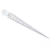 【❈】 Cottage Craft 1Pc Double Side1-15mm สแตนเลส Taper Gauge Feeler Gap Hole เครื่องมือวัด Wedge Feeler Hole Gap Taper รูรับแสง Scale