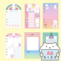 กระดาษรีฟิล 6 รู Bentoy ⭐️ 19 แบบ ขนาด A6 Planner Refill Paper Plan by mimisplan