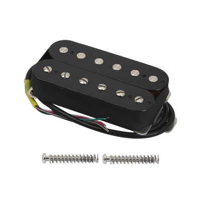 FLEOR Guitar Bridge Humbucker Pickup Double Coil Black Ceramic Magnet 4 Wire Guitar Parts Guitar Bass Accessories
