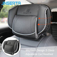 JINSERTA May Bach Design S Class Headrest คอหมอนปรับหัว Restraint สบายหมอนหนังสำหรับ Universal Car