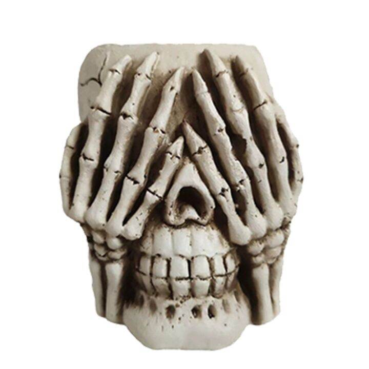 3pcs-skull-head-flower-pots-gothic-skeleton-planter-container-halloween-ornament