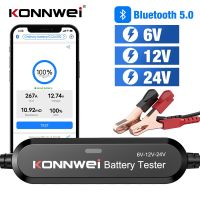 ZZOOI KONNWEI BK200 Bluetooth 5.0 Car Motorcycle Truck Battery Tester 6V 12V 24V Battery Analyzer 2000 CCA Charging Cranking Test Tool