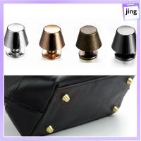 JING 10set/bag 10/12mm พังค์ หัตถกรรมเครื่องหนัง ปุ่มผ้า เล็บโลหะ กลอนเล็บแข็ง สกรูหัวกลม ถังโดม สายรัดสายรัด