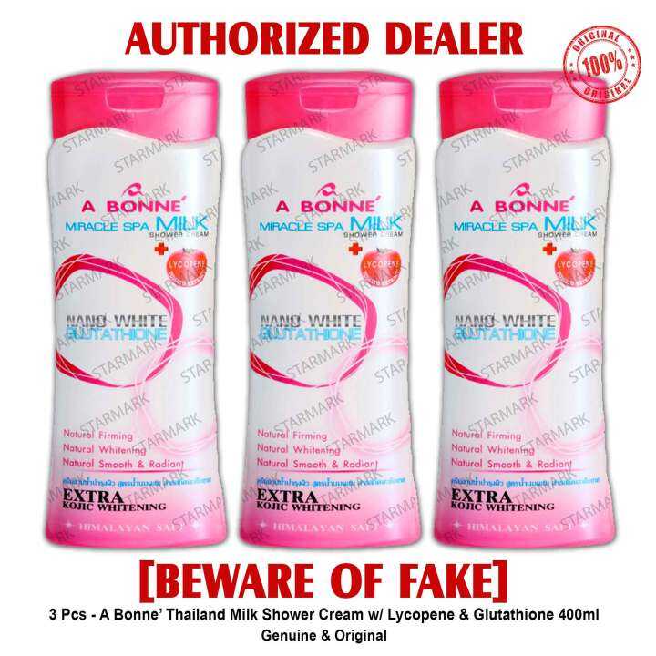 Abonne Milk Shower Cream 400ml each Miracle Spa Shower Creams with