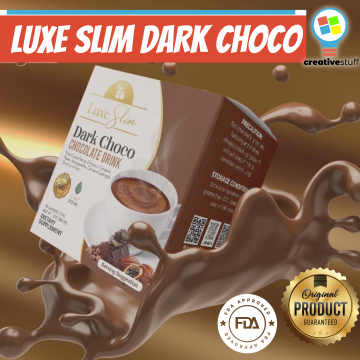 Luxe Slim Dark Choco Chocolate Drink (10 sachets) | Lazada PH