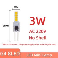 10PCS led G4 LED Bulb G4 3W Light Bulb AC 220V led G4 AC12V cob Lamp Spotlight Chandelier Lighting Replace 30w 40W Halogen Lamp
