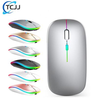 TCJJ Bluetooth Wireless Mouse With USB Rechargeable RGB Mouse For Computer Laptop PC Macbook Gaming Mouse Gamer 2.4GHz