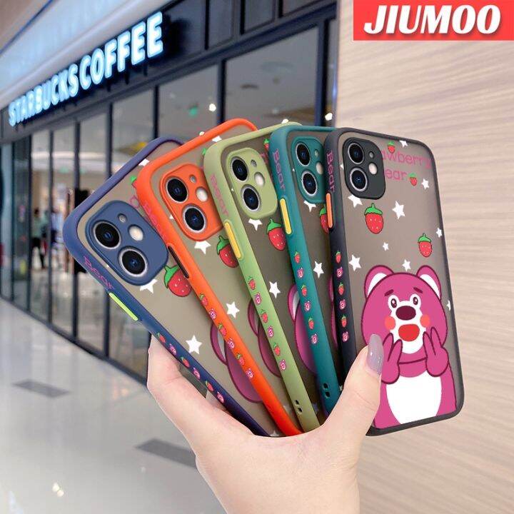 เคส-jiumoo-สำหรับ-xiaomi-redmi-note-4-note-4x-note-4-pro-การ์ตูนน่ารักหมีสตรอเบอร์รี่-lotso-กันกระแทกเคสโทรศัพท์มีลายซิลิโคนเปลือกแข็งคลุมทั้งหมดป้องกันเลนส์กล้องเคสนิ่ม