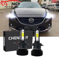 New หลอดไฟหน้ารถยนต์ LED V4 6000K สีขาว แบบเปลี่ยน สําหรับ Mazda 6 ปี 2015 2016-2019 2020 (1 คู่)