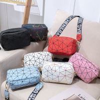 2022 Laser Crossbody Bag Women Pink Silver Fanny Pack Female Belt Bag Black Geometric Waist Packs Laser Chest Phone Camera Bag