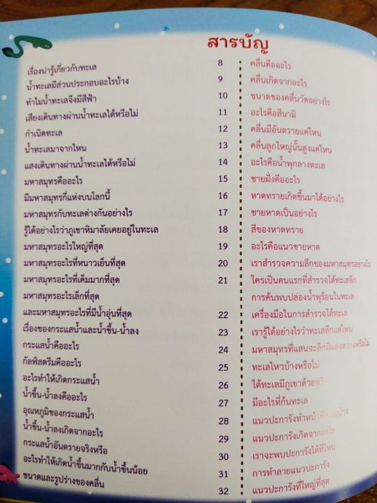 หนังสือเด็ก-100-เรื่องน่ารู้จากทะเล-ราคาปก-179-บาท