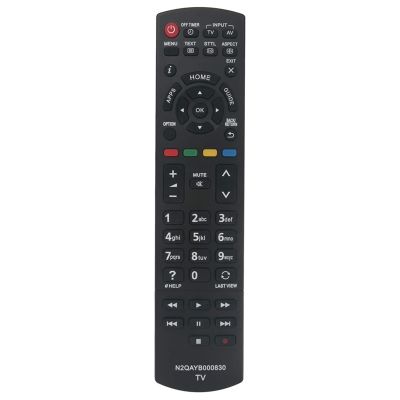 TV Remote Control Remote Control Plastic Remote Control Compatible for Panasonic N2QAYB000830 Television