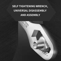 เครื่องมือประแจประแจแบบปรับได้อเนกประสงค์ขนาด8-24มม. สำหรับซ่อมรถยนต์รถจักรยานรถจักรยานยนต์