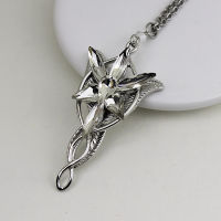 Fashion Jewelery Arwen Evenstar Pendant Necklace Women Girls Crystal Jewelry With Metal Gift Jewelry Box