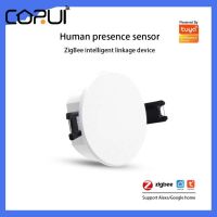 CORUI Tuya Smart ZigBee Ceiling-mounted Smart Human Presence Sensor Human Body Motion Detection Sensor APP Control Alexa Google