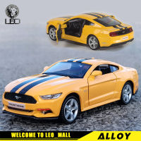 LEO 1:36 Ford Mustang โมเดลรถอัลลอยสำหรับเด็กของเล่นเด็กของเล่นสำหรับรถเด็กของเล่น