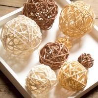 Photo Studio Artificial Rattan Ball Straw Ball Photograph Background Decoration for Home Christmas Decoration Photo Props Colanders Food Strainers