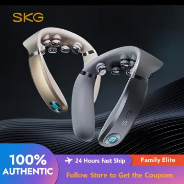 SKG Neck Massager with Heat, Cordless Deep Tissue Vibration Infrared Neck  Massager for Pain Relief, G7 PRO Portable Electric Cervical Massager 9D Neck  Relaxer Women Men Gift Silver Grey