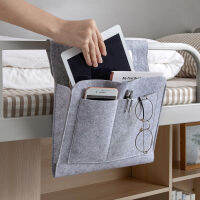 Felt Bedside Storage Organizer Bed Sofa Side Pouch Hanging Bag Anti-slip Bedside Bag Book Remote Control Bed Holder Pockets