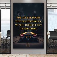 โปสเตอร์สร้างแรงบันดาลใจภาพวาดผ้าใบ Millionaire Mindset Inspirational Wall Picture Print Room Home Office Decor