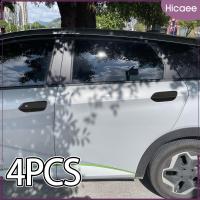 Hicaee ฝาครอบชามที่จับประตูรถป้องกันรอยขีดข่วน4ชิ้นสำหรับ Byd Dolphin 2023-2024สีดำมันวาว