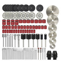 CMCP 121pcs Engraver Rotary Tools Accessories Set For Dremel Drill Grinding Polishing Saw Blade Diamond Rotary File Cut off Set