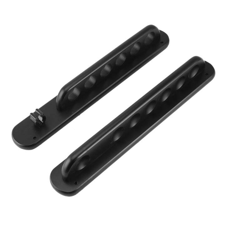 Billiard Cue Rack 7 Pool Cues Wall Mount Solid Wood Finish Hardwood