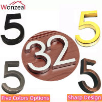 58Mm 0123456789 Modern Door Number Plaque Door Plate Number House Number Ho Door Address Digits Sticker Sign ABS Plastic