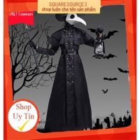 ☜▧ Halloween Costume Medieval Steampunk Style American Plague Doctor Costume Long Beak Crow Mask Costumes Horror good stuff