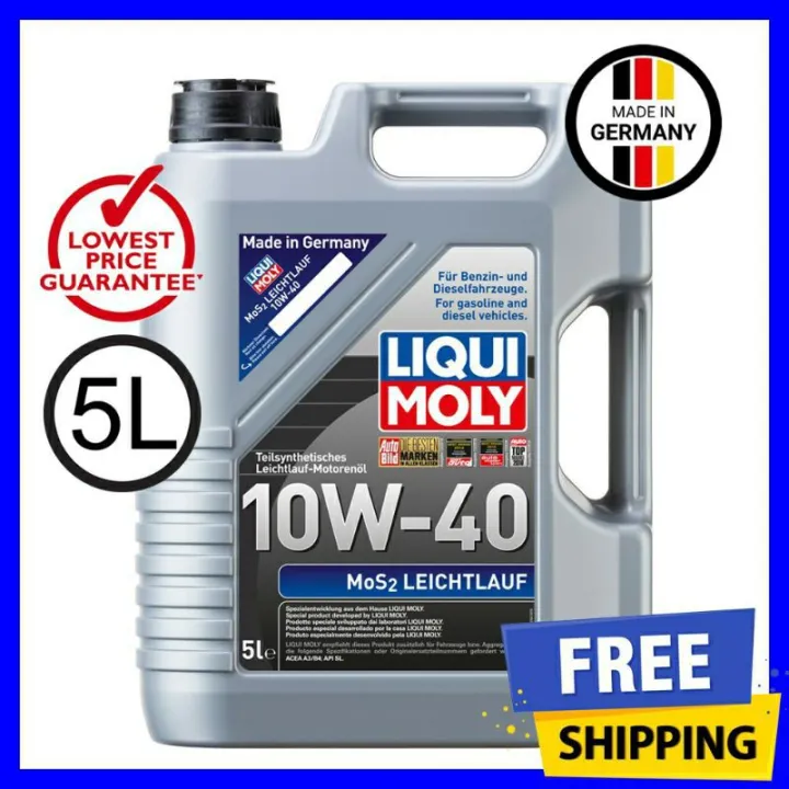 Liqui Moly MoS2 Leichtlauf (4L) 10W40 Semi Synthetic Engine Oil (4 ...