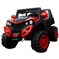 Ô tô xe điện địa hình A6500 đồ chơi vận động cho bé 2 chỗ 2 động cơ (Đỏ-Trắng-Cam) thumbnail