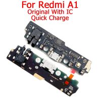 ขั้วต่อแท่น A1บวกสำหรับ Redmi A1 ของแท้เครื่องชาร์จ USB บอร์ดไมโครโฟนแผงสำหรับชาร์จสายเคเบิลยืดหยุ่น