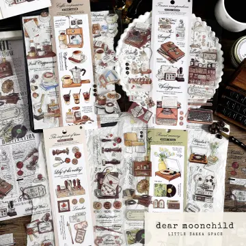 200 Pcs Scrapbooking Supplies Pack For Journaling Diy Vintage Scrapbook  Stickers Kit With Decorative Nature Retro
