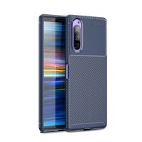 สำหรับ Sony Xperia 1 II เคส TPU กันกระแทกเนื้อคาร์บอนไฟเบอร์ (คลังสินค้าพร้อม)